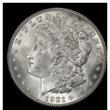 1921-d Morgan Dollar $1 Grades ms64+