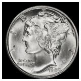 1940-s Mercury Dime Near Top Pop! 10c ms68 FSB SEG