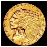 1909-s Gold Indian Half Eagle $5 ms63 USCG