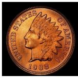1908 Indian Cent Near Top Pop! 1c ms66+ rd SEGS