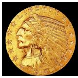 1914-s Gold Indian Half Eagle $5 ms62+ USCG