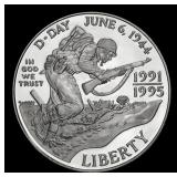 1991-1995-w WWII Proof Modern Commem Dollar $1 pr7