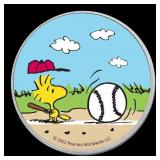 Woodstock Baseball Peanuts Colorized Style - 1 oz