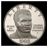 1998-S Black Patriots Proof Modern Commem Dollar $