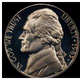 1983-s Proof Jefferson Nickel 5c pr70 dcam SEGS