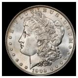1902-p Morgan Dollar $1 Grades ms64+