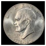 1976-d Ty 2 Eisenhower Dollar Near Top Pop $1 ms66