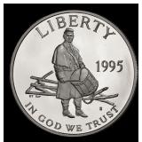 1995-S Civil War Proof Modern Commem Half Dollar 5