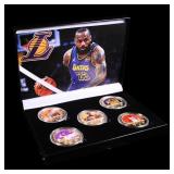 5 Coin Lebron James Gold Plated Round Collection