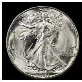 1941-d Walking Liberty Half Dollar TOP POP! 50c ms