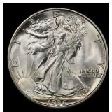 1936-d Walking Liberty Half Dollar Near Top Pop 50