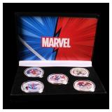 5 Coin Marvel Disney Avengers Silver Plated Round