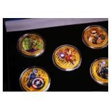 5 Coin Gold Plated Marvel Avengers Superhero Set I