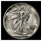 1944-d Walking Liberty Half Dollar TOP POP! 50c ms