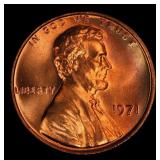 1971-p Lincoln Cent TOP POP! 1c ms67+ rd SEGS