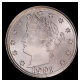 1901 Liberty Nickel 5c ms66 SEGS