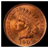 1902 Indian Cent . 1c ms66+ rd SEGS