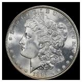 1886-p Morgan Dollar $1 Grades ms65