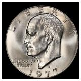 1977-d Eisenhower Dollar TOP POP! $1 ms67 SEGS