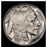 1937-p Buffalo Nickel Near Top Pop 5c ms67+ SEGS