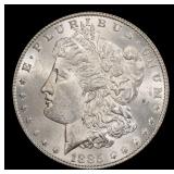 1885-p Morgan Dollar $1 Grades ms62+