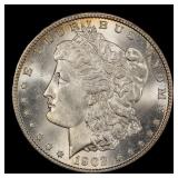 1902-o Morgan Dollar $1 Grades ms63+