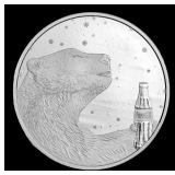 Coca-Cola Polar Bear 1 oz .999 Silver Round Round