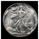 1939-p Walking Liberty Half Dollar Near Top Pop 50