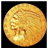 1915-s Gold Indian Half Eagle $5 ms62 USCG