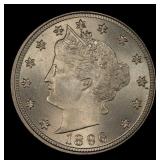 1896 Liberty Nickel TOP POP! 5c ms67 SEGS