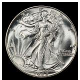 1942-p Walking Liberty Half Dollar 50c ms67 SEGS