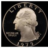 1979-s Ty 2 Proof Washington Quarter 25c pr70 dcam