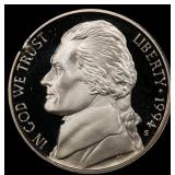 1994-s Proof Jefferson Nickel 5c pr70 dcam SEGS