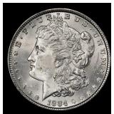 1884-p Morgan Dollar $1 Grades ms63