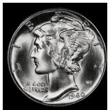 1940-d Mercury Dime 10c ms67 fsb SEGS