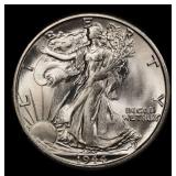 1944-s Walking Liberty Half Dollar 50c Grades ms65