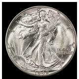 1942-d Walking Liberty Half Dollar Near Top Pop 50