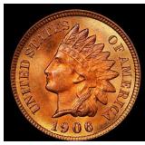 1906 Indian Cent Near Top Pop! 1c ms66+ rd SEGS