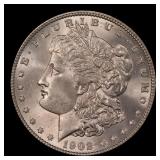 1902-p Morgan Dollar $1 Grades ms62+