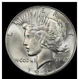 1935-p Peace Dollar Near Top Pop $1 ms66 SEGS