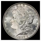 1886-p Morgan Dollar $1 Grades ms65