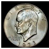 1973-d Eisenhower Dollar TOP POP! $1 ms67 SEGS