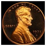 1971-s Proof Lincoln Cent 1c pr69 rd dcam SEGS