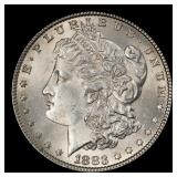 1883-p Morgan Dollar $1 Grades ms64