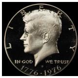 1776-1976-s Proof Kennedy Half Dollar 50c pr70 dca