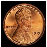 1919-p Lincoln Cent 1c Grades ms66 rd