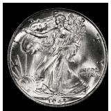 1943-p Walking Liberty Half Dollar Near Top Pop 50