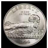 1996-s Olympics Swimming Modern Commem Half Dollar