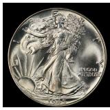 1945-p Walking Liberty Half Dollar Near Top Pop 50
