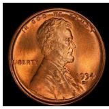 1934-d Lincoln Cent Near Top Pop 1c ms67 rd SEGS
